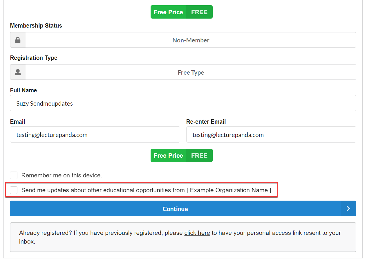 New Opt-In Checkbox During Registration