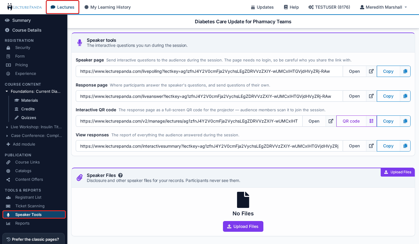 Tools & Reports › Speaker Tools builder_speaker_tools
