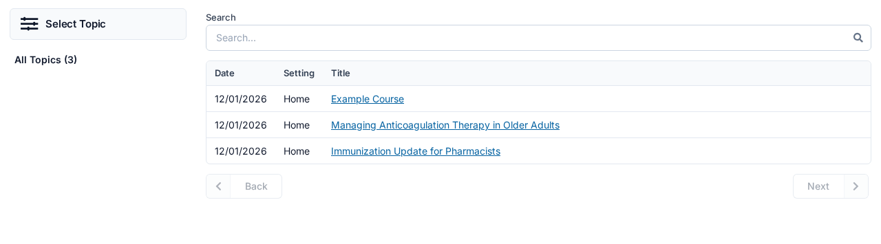 A course catalog — every title links to that course's page learner_catalog