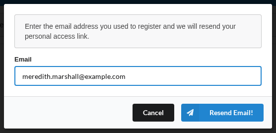 Enter the address you registered with learner_resend_modal