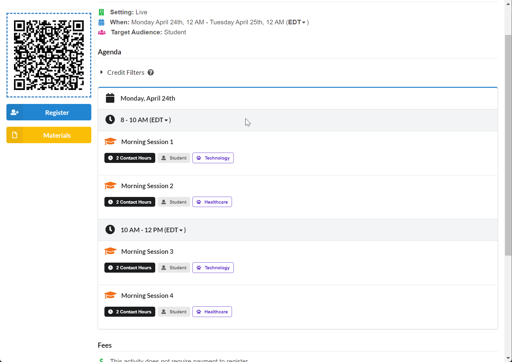 Learning Tracks Shown On Course Description