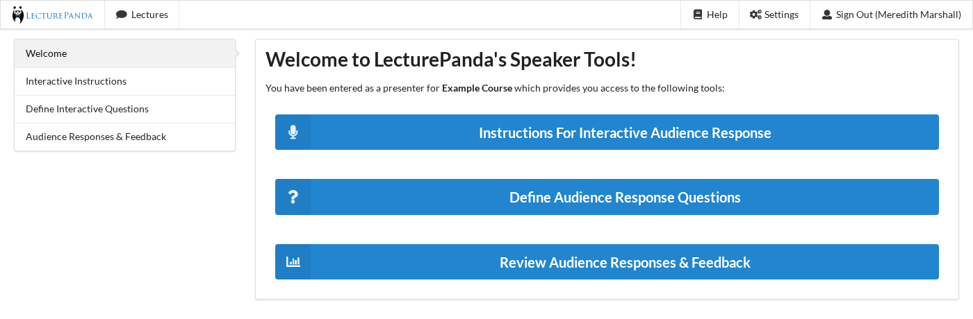 Speaker Audience Response Page speakers_audience_response